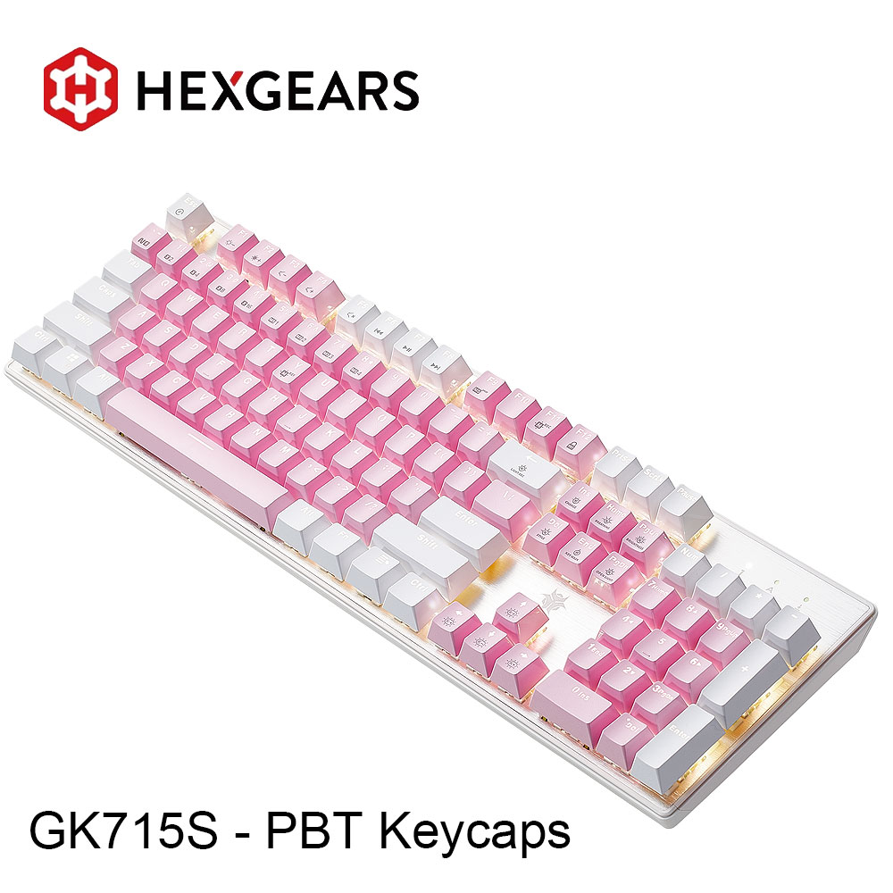 Pc Gaming Pink - Teclado Mecânico HEXGEARS GK715S com 104