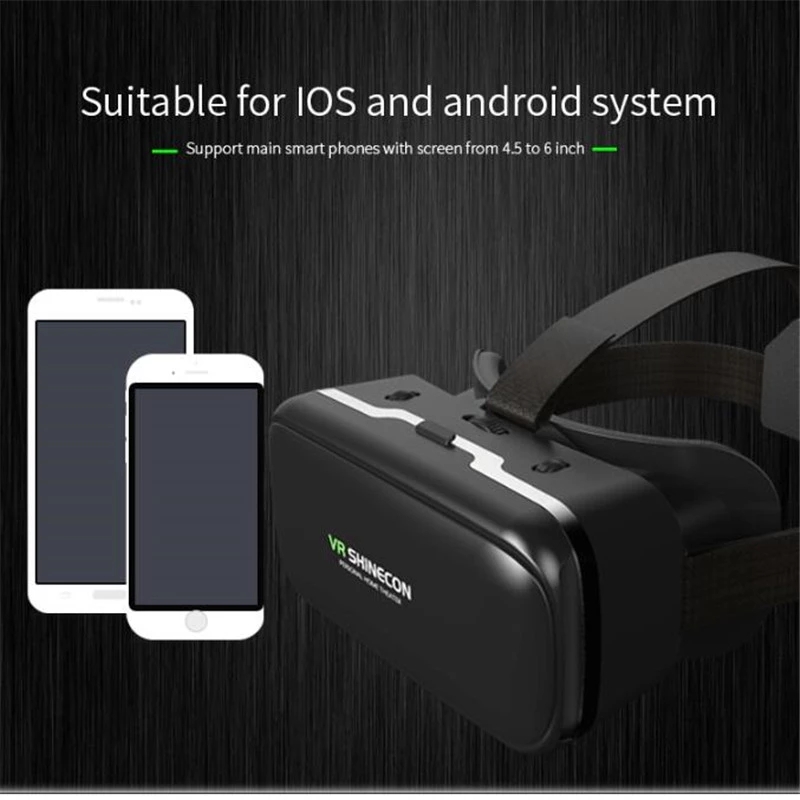 Shinecon vr óculos 3d realidad - Vr Headset Pc avaliação e preço
