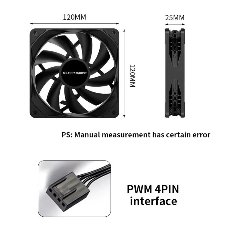 Teucer 12cm chassi ventilador  - Pc Water Cooling avaliação e preço