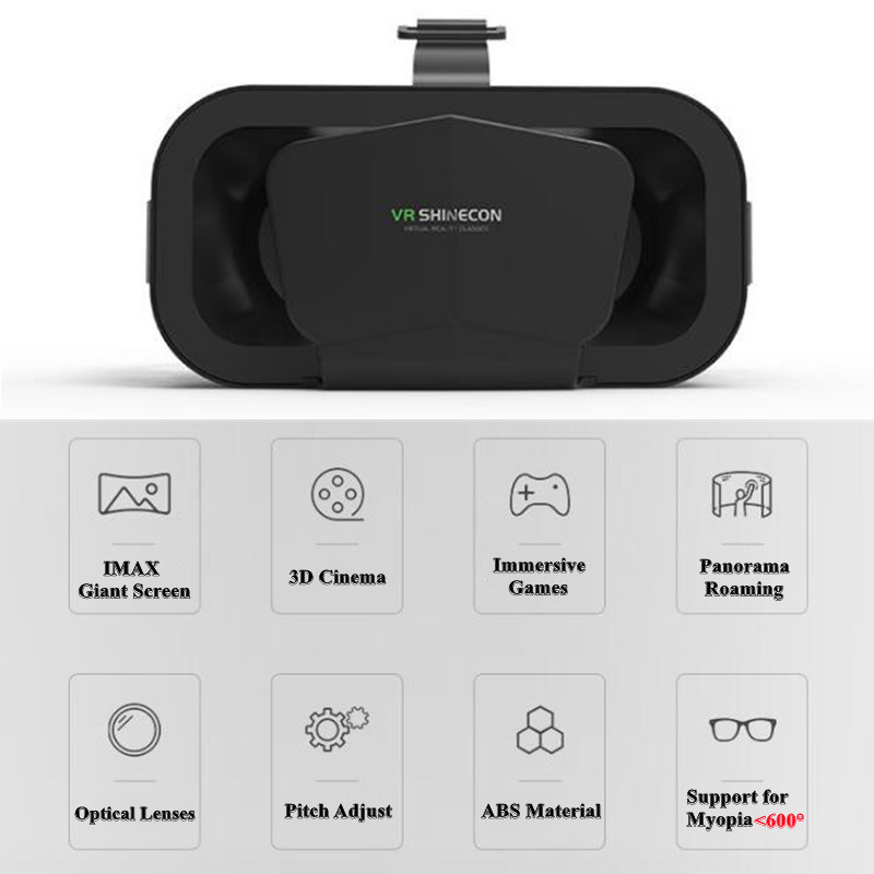 Shinecon viar 3d vr óculos dis - Vr Headset Pc avaliação e preço